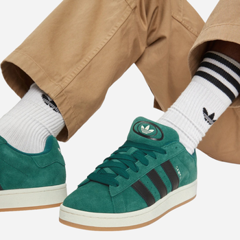 Sneakersy męskie do kostki adidas Campus 00s IF8763 42 (8UK) Ciemnozielone (4066764022821)