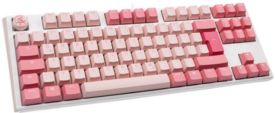 Клавіатура дротова Ducky One 3 TKL Cherry MX Speed Silver USB Gossamer Pink (100043128)