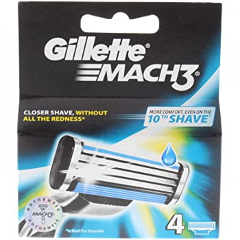 Леза для бритви Gillette Mach 3 4 шт (3014260243531)