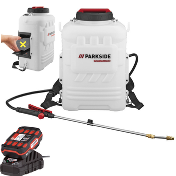 Аккумуляторный ранцевой опрыскиватель Parkside Performance PRDSP 20 C2
