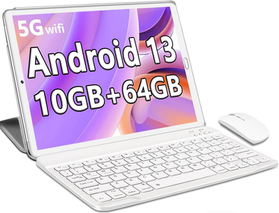 Планшет 10.1" Yestel X2 10/64Gb 8 ядер Android 13 6000 mAh Серебристый