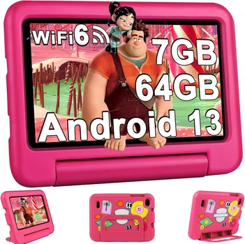 Планшет 7" Oangcc A8 7/64Gb 4 ядра Android 13 Розовый