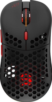 Беспроводная мышь SPC Gear LIX Plus SPG151 / PixArt 3370 / 19000 DPI / 6 кнопок / RGB подсветка / Черная - Б/У