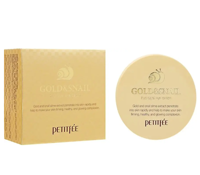 Гідрогелеві патчі для очей із золотом і муцином равлика — PETITFEE & KOELF Gold & Snail Hydrogel Eye Patch, 60