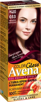 Стойкая крем-краска для волос Avena Color Gloss 033 Махагон 138 мл (4823115502704)