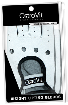 Чоловічі тренувальні рукавички OstroVit Біло-чорні XL (5903246228977)