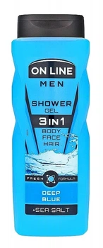 Гель для душа 3 в 1 - On Line Men 3in1 Deep Blue 400ml (1001999-1295715-2)