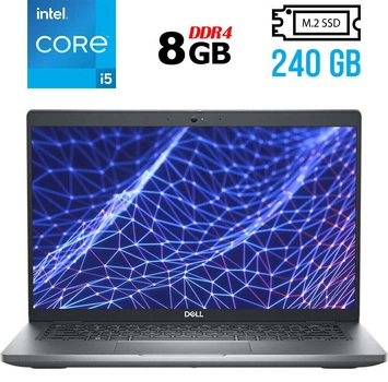 Ультрабук Dell Latitude 5430 / 14" (1920x1080) IPS / Intel Core i5-1235U (10 (12) ядер по 1.3 - 4.4 GHz) / 8 GB DDR4 / 240 GB SSD M.2 / Intel Iris Xe Graphics / WebCam / USB 3.2 / HDMI / Windows 10 б/у