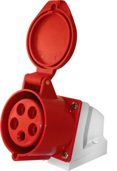 Силова розетка стаціонарна e.socket.pro.5.16, 5п., 380В, 16А (115)