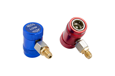 Комплект быстросъемных муфт Whicepart YF1234H-L для автокондиционеров (с R-1234yf на R-134a, 1/4")