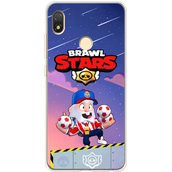 Силиконовый Чехол с Картинкой для Tecno Pop 3 Принт (Бравл Старс Динамайк, Brawl Stars Dynamike) (44375-ysm021)