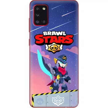 Силиконовый Чехол с Картинкой для Samsung Galaxy A31 (A315) Принт (Бравл Старс Мортис, Brawl Stars Mortis) (39470-ysm019)