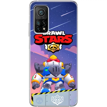 Силіконовий Чохол з Картинкою для Xiaomi Mi 10T Принт (Бравл Старс, Brawl Stars Surge) (41069-ysm020)