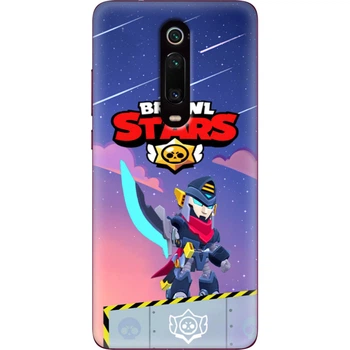 Силиконовый Чехол с Картинкой для Xiaomi Mi9T Принт (Бравл Старс Мортис, Brawl Stars Mortis) (37376-ysm019)