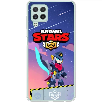 Силиконовый Чехол с Картинкой для Samsung Galaxy M22 (M225) Принт (Бравл Старс Мортис, Brawl Stars Mortis) (43529-ysm019)