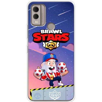 Силиконовый Чехол с Картинкой для Nokia C22 Принт (Бравл Старс Динамайк, Brawl Stars Dynamike) (47544-ysm021)