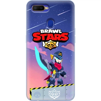 Силіконовий Чохол з Картинкою для OPPO A5s Принт (Бравл Старс Мортіс, Brawl Stars Mortis) (38514-ysm019)