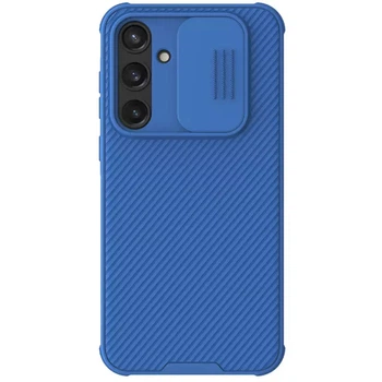 Карбоновая накладка Nillkin CamShield Pro для Samsung Galaxy A55 Blue