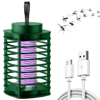 Відлякувач комарів Y15 Електрична лампа пастка для комах USB Зелена