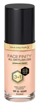 Рідка тональна основа Max Factor All Day Flawless 3 in 1 Foundation 44 Warm Ivory 30 мл (3614227923355)