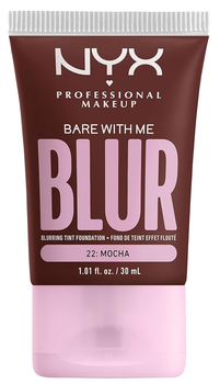 Тональна основа для обличчя NYX Professional Makeup Bare With Me Blur Tint Foundation 22 Mocha 30 мл (0800897234515)