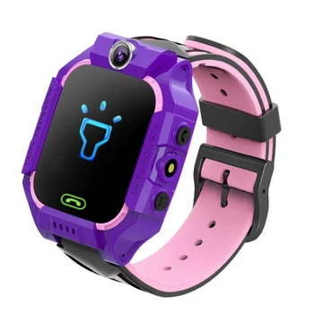 Детские смарт-часы Kids SM Q19B LBS+IP67 350mAh microSIM Violet (Q19BViolet)