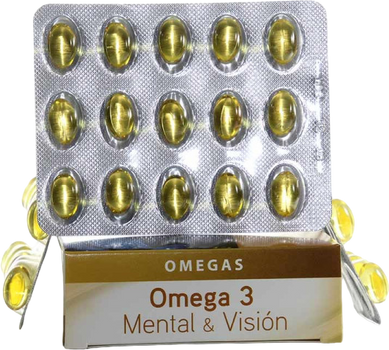 Kwasy tłuszczowe Dietisa Omega 3 Mental Vision 45 caps (3175681147089)