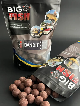 Бойл вареный Big Fish Baits BANDIT 24 мм Krill - Squid (Криль - Кальмар),БФБ007