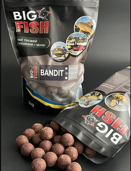 Бойл вареный Big Fish Baits BANDIT 18 мм Krill - Squid (Криль - Кальмар),БФБ006