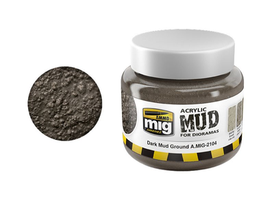 Акрилова паста для діорам Ammo Dark Mud Ground 250 мл (8432074021049)