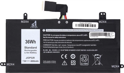 Аккумулятор 1stCharger для ноутбуков Dell Latitude 5285 (J0PGR) 7.6V 4800mAh Black (BN1st4031)