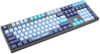 Клавіатура дротова Varmilo VEA108 Aurora Gaming Cherry MX Brown USB Black/Blue (6924427381945)