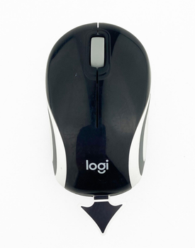 Мышь Logitech M187 Mini, Wireless, Black, Refurbished