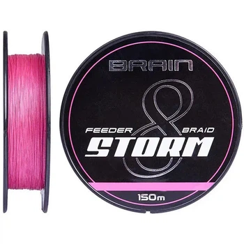 Шнур Brain Storm 8X (pink) 150m 0.18mm 27lb/12.2kg