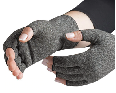 Компресійні рукавички при артриті Сірі L