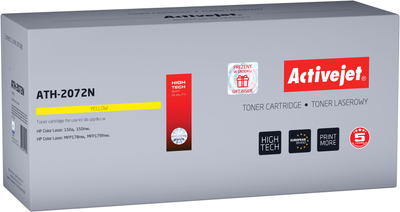 Тонер-картридж Activejet для HP 117A 2072A Supreme Yellow (ATH-2072N)