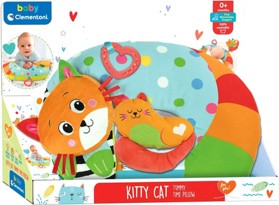 Розвиваючий килимок Clementoni Baby Tummy Time Cushion Kitty Cat (8005125178001)