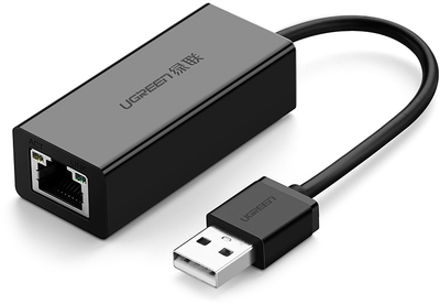 Сетевой адаптер Ugreen CR110 USB 2.0 10/100Mbps Ethernet Adapter Black (UGR-20254)