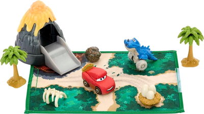 Ігровий набір Mattel Disney та Pixar's CaRSTA Mini Racers On-The-Go Dino Park (0194735081905)