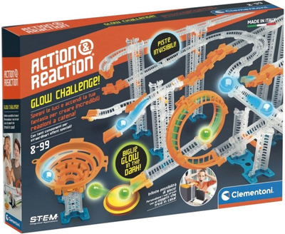 Zestaw do zabawy Clementoni Action & Reaction Glow Challenge (8005125193080)