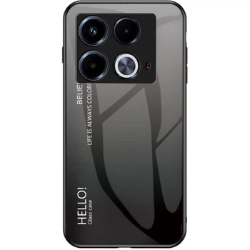 Защитный чехол Deexe Gradient Color для Infinix Note 40 - Black / Grey