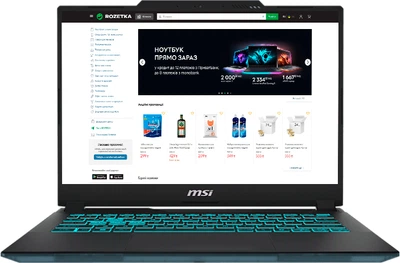Ноутбук MSI Cyborg 14 A13V (A13VF-023XPL) Translucent Black