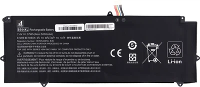 Аккумулятор 1stCharger для ноутбуков HP Pro X2 612 G2 (SE04) 7.4V 5000mAh Black (BN1st6042)