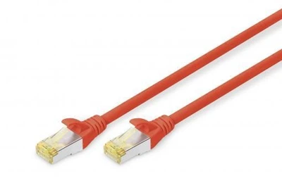 Digitus Патч-корд CAT 6a S-FTP, 0,5м, AWG 26/7 червоний