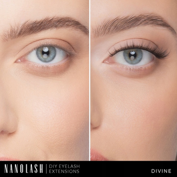 Штучні вії Nanolash Eyelash у кластерах Divine 36 шт (5905669547888)