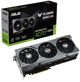 Відеокарта ASUS Nvidia GeForce RTX4070TI SUPER TUF OC 16Gb (TUF-RTX4070TIS-O16G-GAMING)