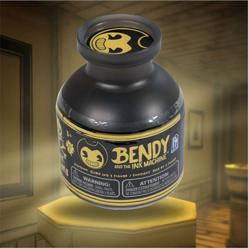 Бенди и Чернильная Машина Bendy and the Ink Machine Слайм с сюрприз фигуркой Чернильный слайм с загадочной фигуркой