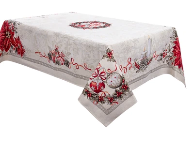 Скатерть гобеленовая Lefard новогодняя с люрексом "Kris lurex" 140х240 см (732-310)
