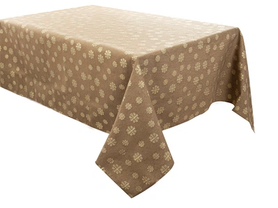 Скатерть тефлоновая Lefard "Karen lurex teflon taupe" 160х240см (715-344)