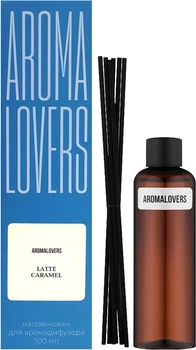 Наповнювач для аромадифузора Aromalovers Лате карамель 100 мл + палички (ARL2100000032)